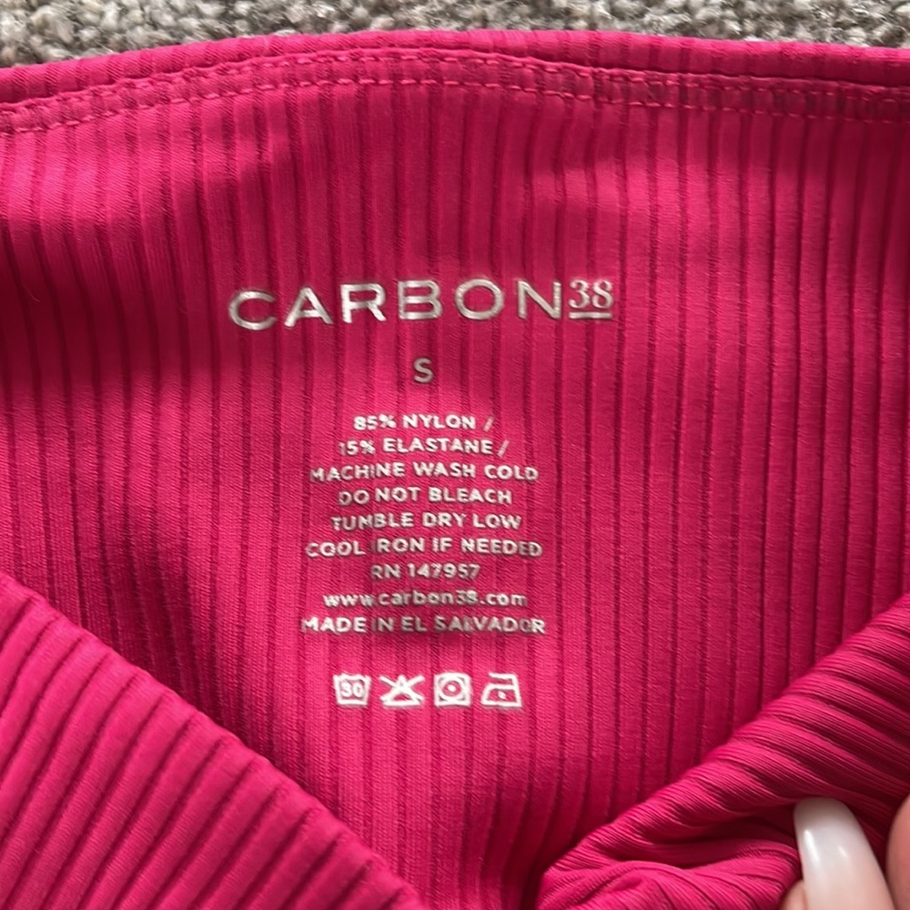Carbon38 Ribbed Regular Rise 7/8 Legging - Picture 8 of 8